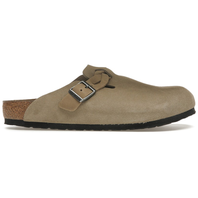 Birkenstock Boston Braided Suede Taupe