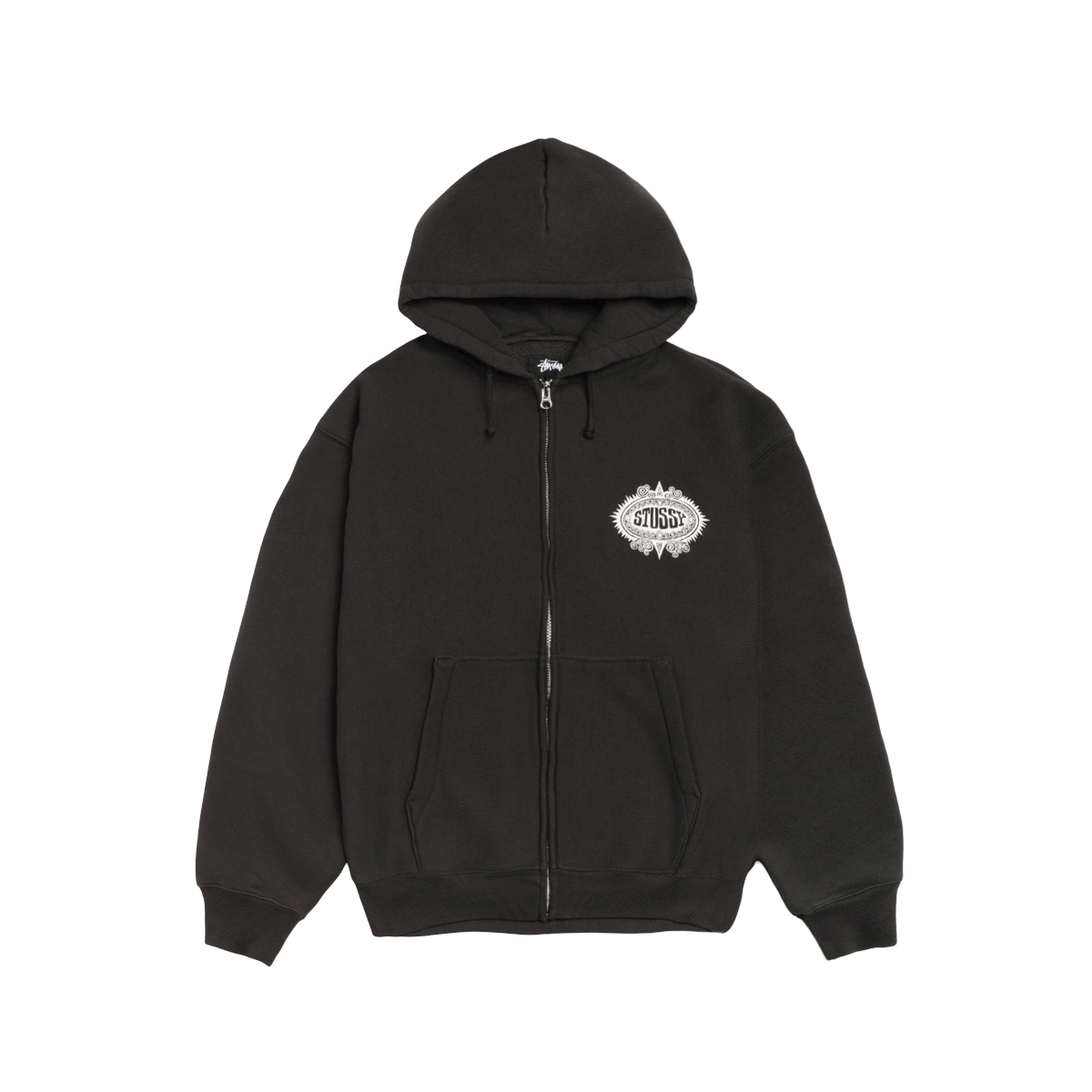 Stussy Mantra Zip Hoodie Black