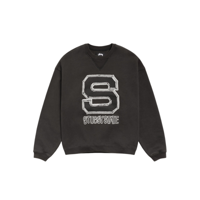 Stussy State Crew Hoodie Black