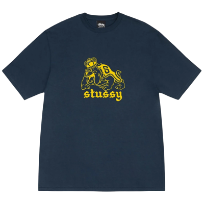 Stussy Bulldog Tee Navy
