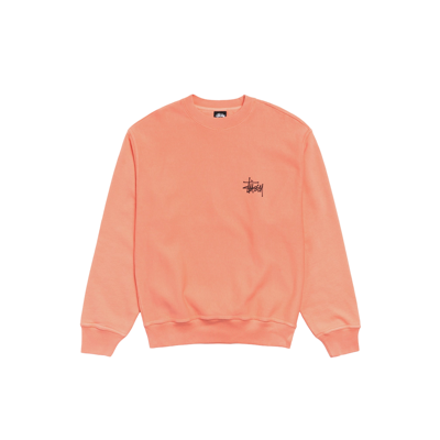 Stussy Basic Crew Pigment Dyed Sherbert