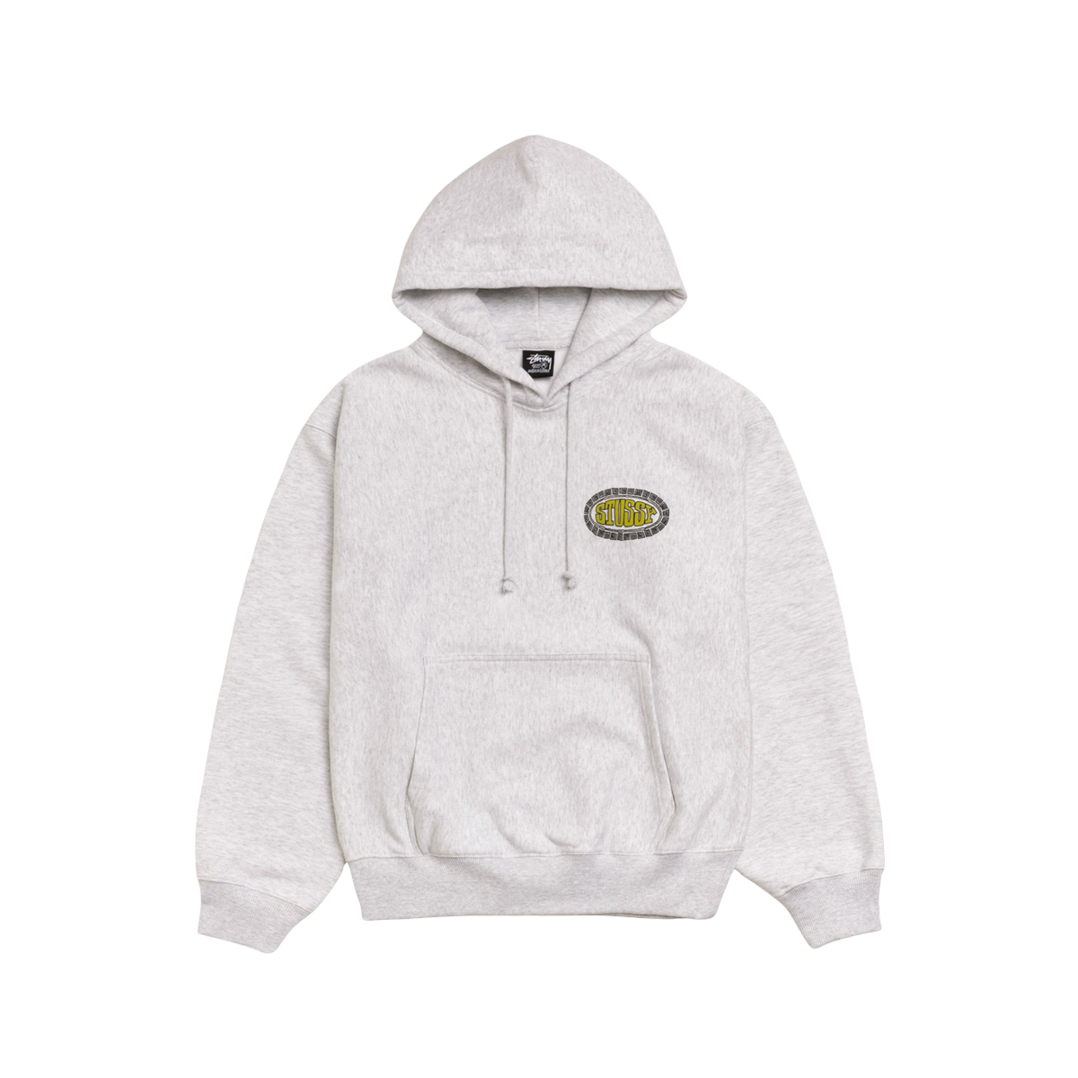 Stussy Tile Oval Hoodie Ash Heather