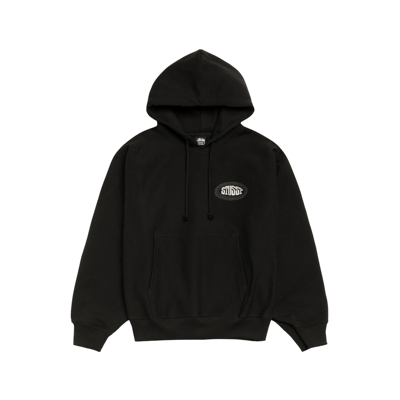 Stussy Tile Oval Hoodie Black