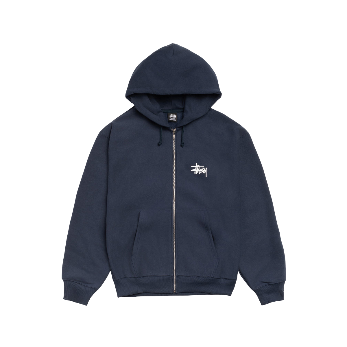 Stussy Basic Stussy Zip Hoodie Navy
