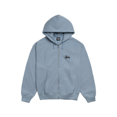 Stussy Basic Zip Hoodie Slate