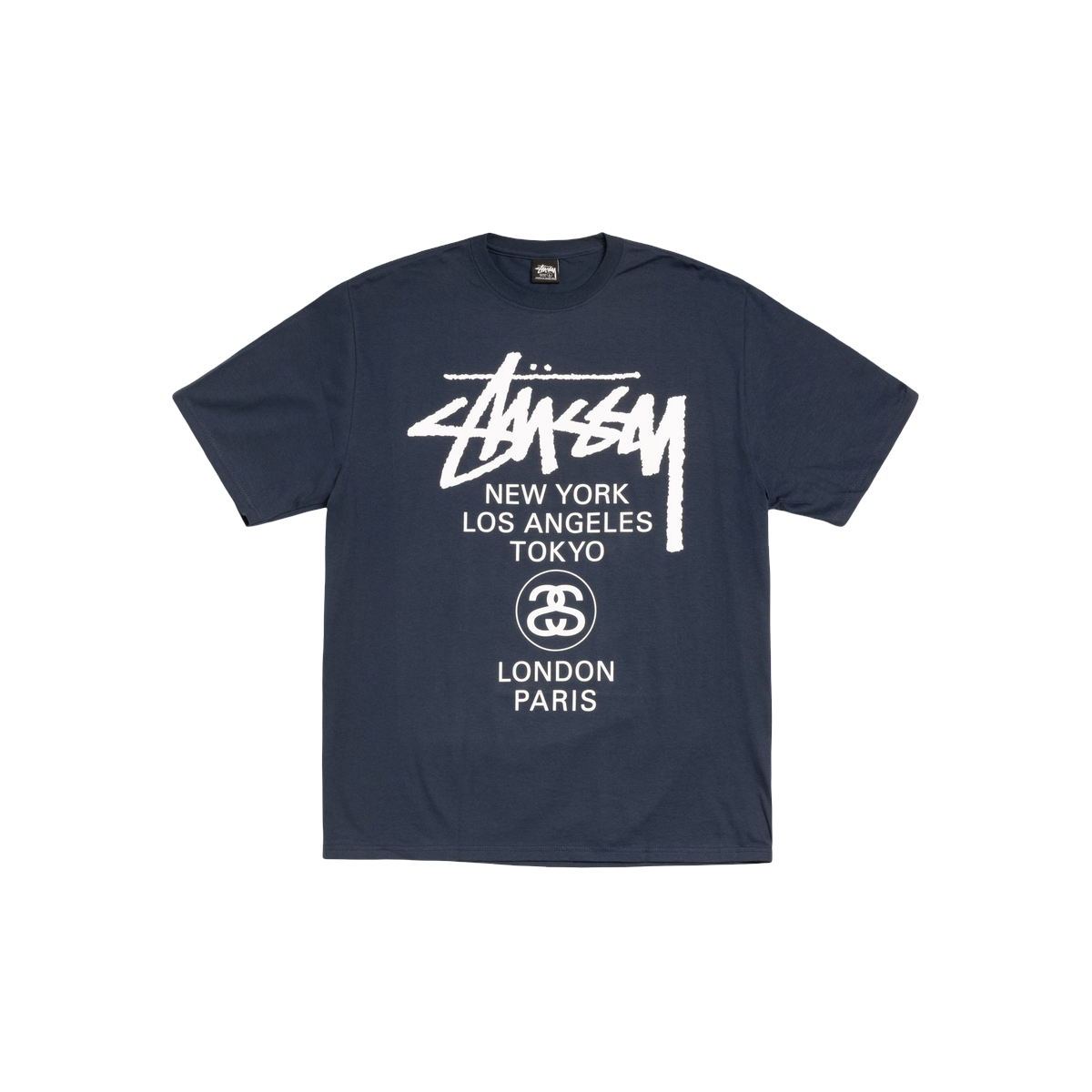 Stussy Tee World Tour Navy