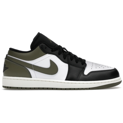 Air Jordan 1 Low Black Toe Medium Olive
