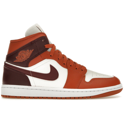 Air Jordan 1 Mid Dusty Peach Night Maroon