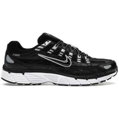 Nike P-6000 Black White Metallic Silver