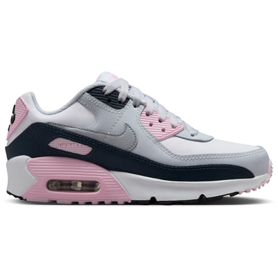 Nike Air Max 90 LTR White Pink Foam Armory Navy Wolf Grey