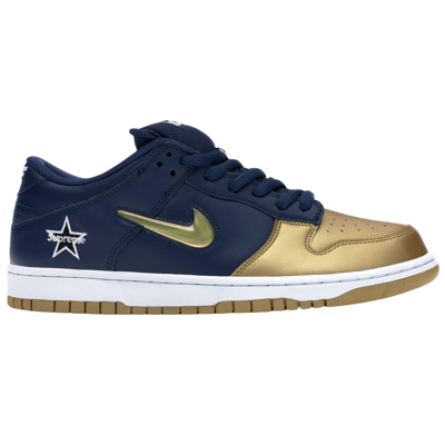 Nike SB Dunk Low Supreme Jewel Swoosh Gold