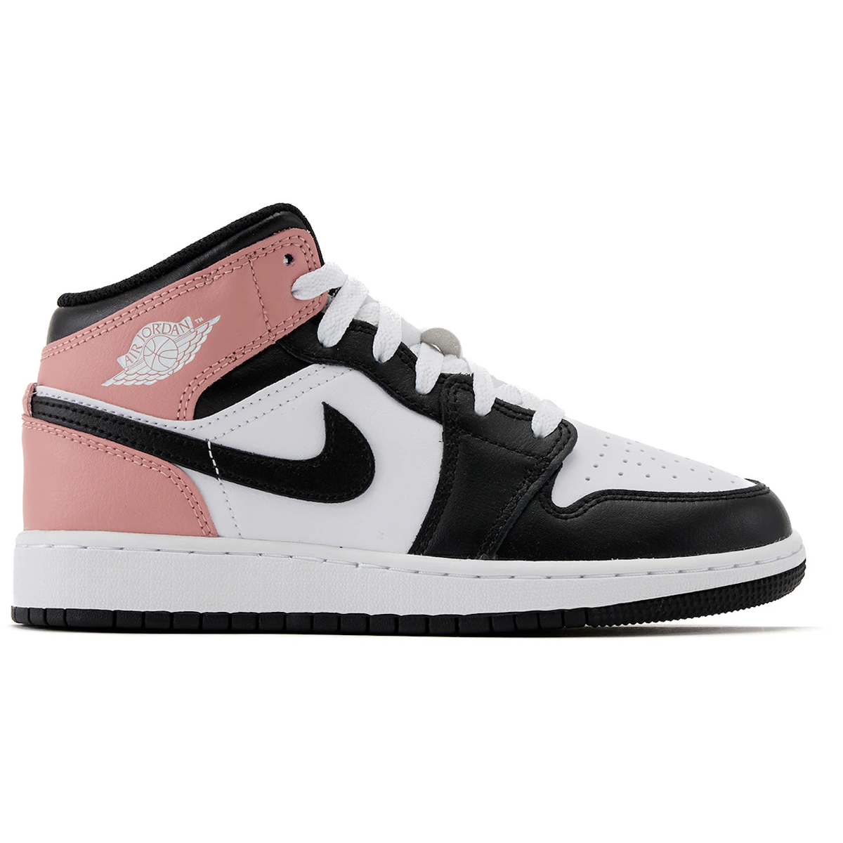 Air Jordan 1 Mid White Rust Pink Black