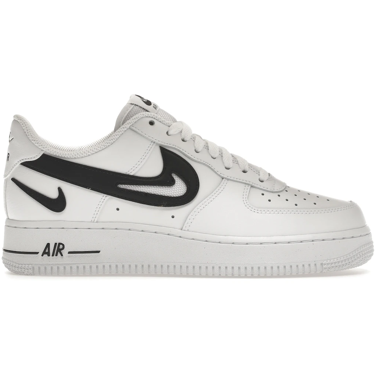 Nike Air Force 1 Low 07 FM Cut Out Swoosh White Black