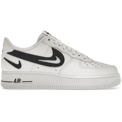 Nike Air Force 1 Low 07 FM Cut Out Swoosh White Black
