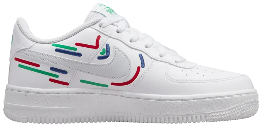 Nike Air Force 1 Low Impact Next Nature Maker White Red Blue Green 