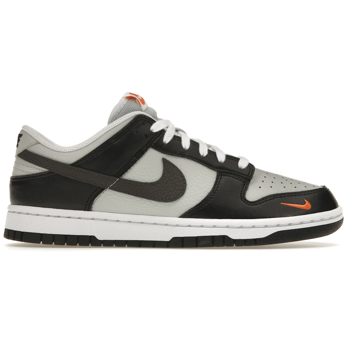 Nike Dunk Low Black Total Orange Mini Swoosh