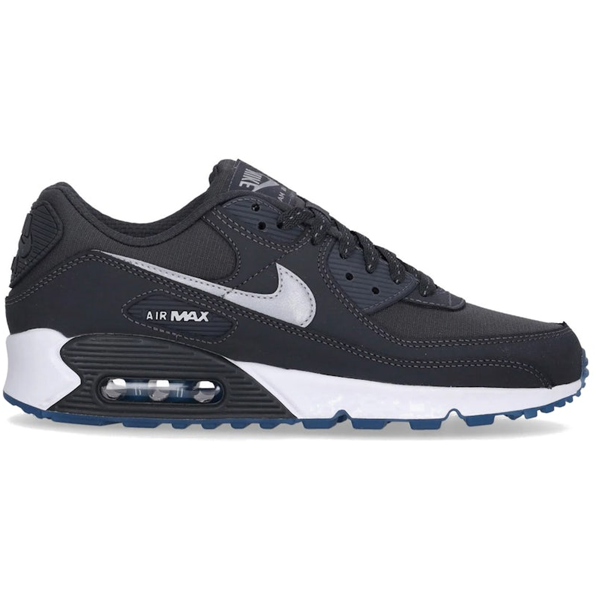 Nike Air Max 90 Reflective Swoosh Anthracite Industrial Blue
