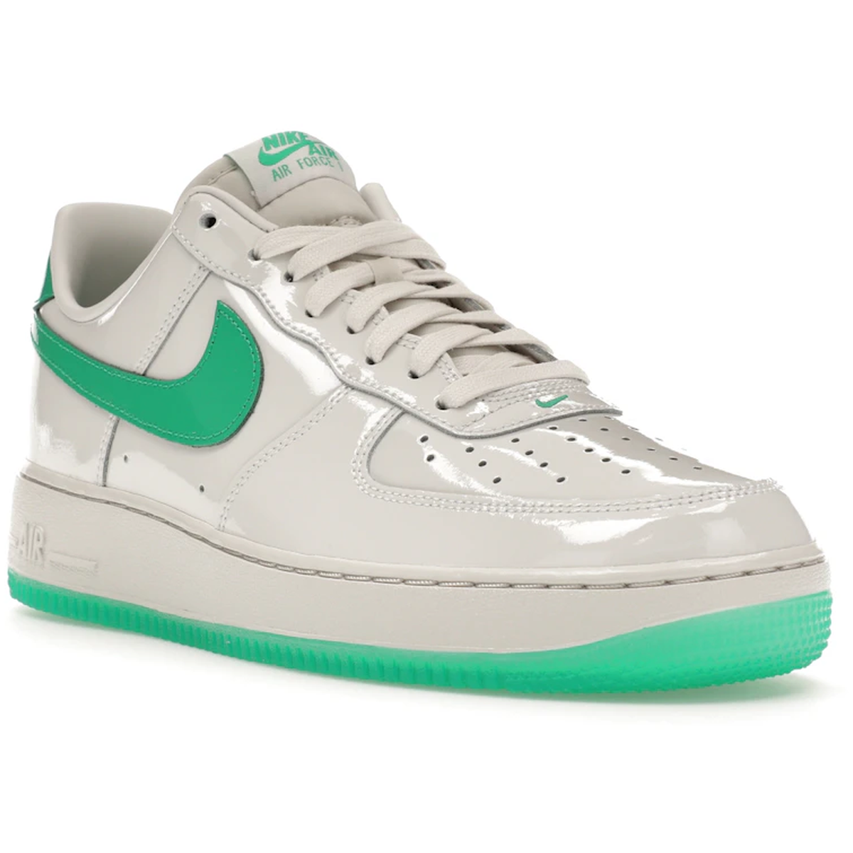 Thumbnail af Nike Air Force 1 Low '07 Patent Platinum Tint Stadium Green 2