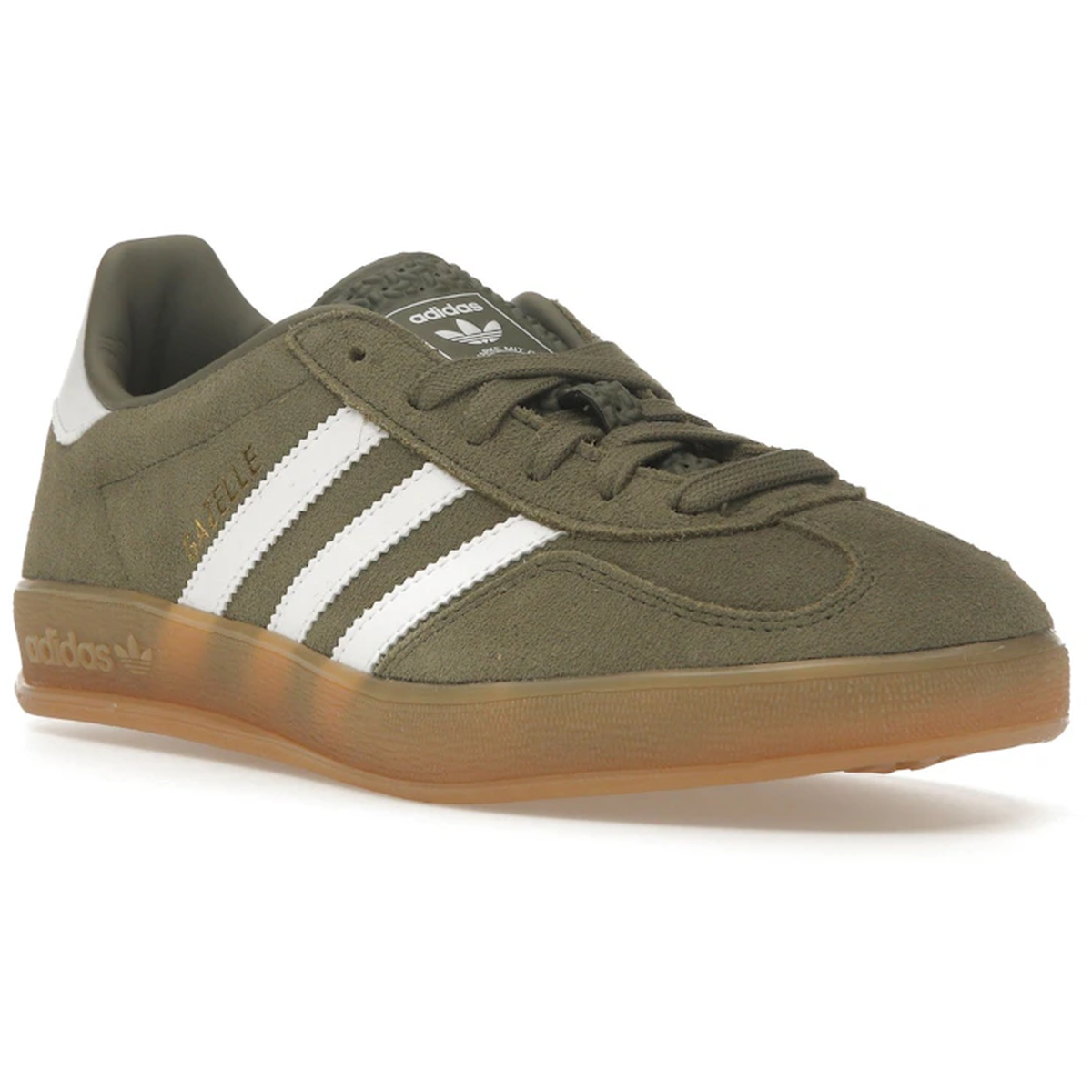Thumbnail af adidas Gazelle Indoor Olive Strata Cloud White Gum 2